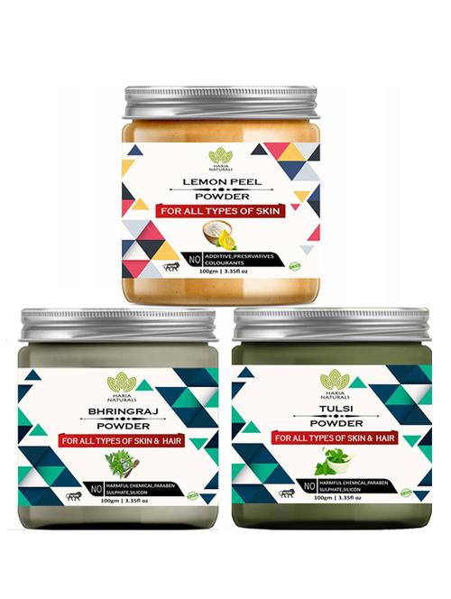 pack of 3 100% pure & natural powder combo - 18637976 - Very Small Image - 1