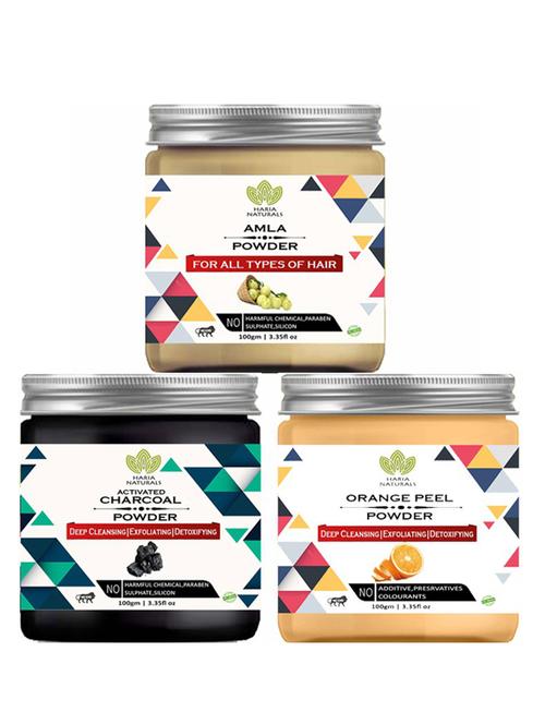 pack of 3 100% pure & natural powder combo - 18637980 - Very Small Image - 1