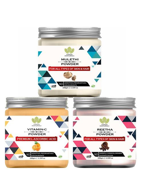 pack of 3 100% pure & natural powder combo - 18637983 - Very Small Image - 1