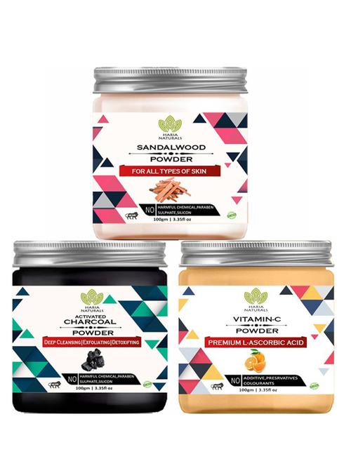 pack of 3 100% pure & natural powder combo - 18637985 - Very Small Image - 1