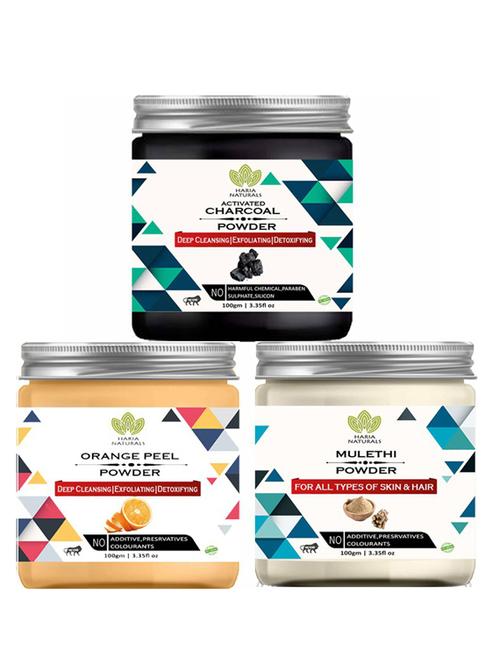 pack of 3 100% pure & natural powder combo - 18637987 - Very Small Image - 1