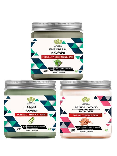 pack of 3 100% pure & natural powder combo - 18637990 - Very Small Image - 1