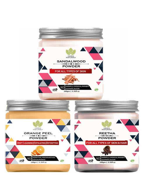 pack of 3 100% pure & natural powder combo - 18637993 - Very Small Image - 1