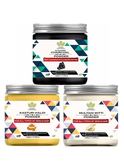 pack of 3 100% pure & natural powder combo - 18638005 - Very Small Image - 1