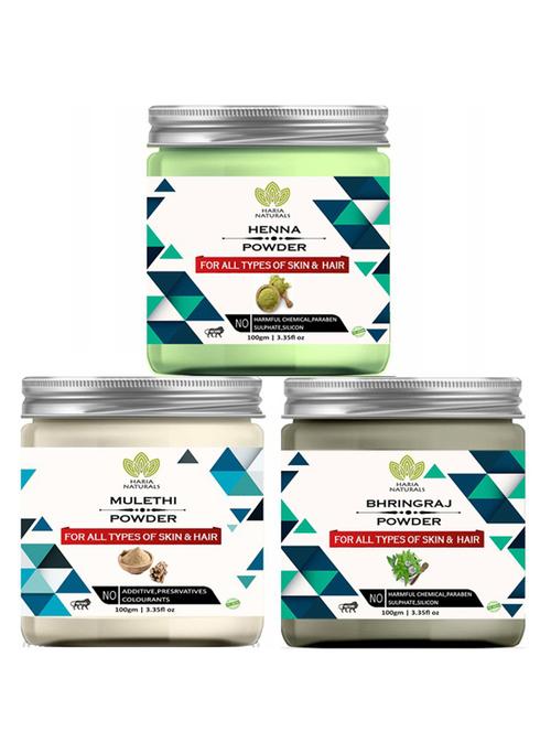 pack of 3 100% pure & natural powder combo - 18638012 - Very Small Image - 1