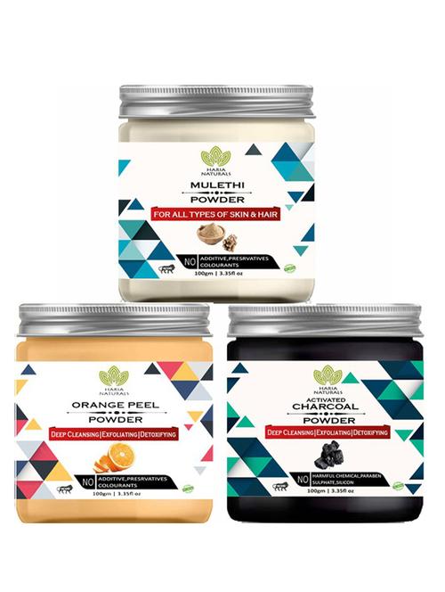 pack of 3 100% pure & natural powder combo - 18638016 - Very Small Image - 1