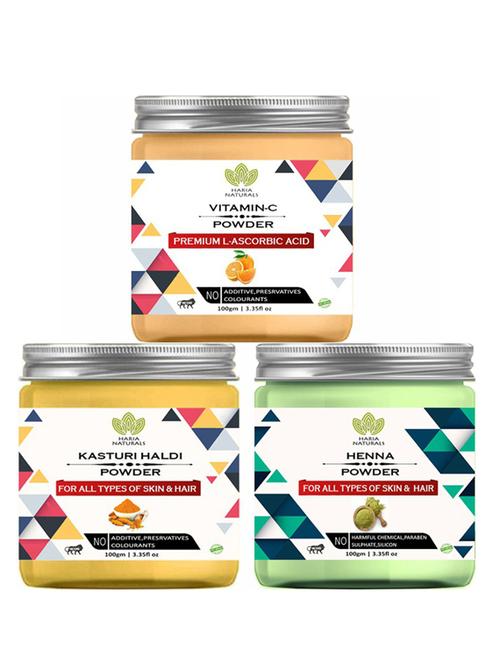 pack of 3 100% pure & natural powder combo - 18638017 - Very Small Image - 1