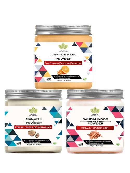 pack of 3 100% pure & natural powder combo - 18638019 - Very Small Image - 1