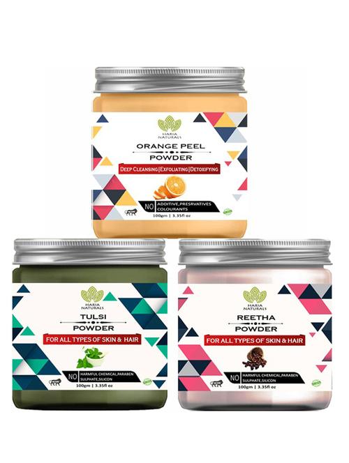 pack of 3 100% pure & natural powder combo - 18638043 - Very Small Image - 1