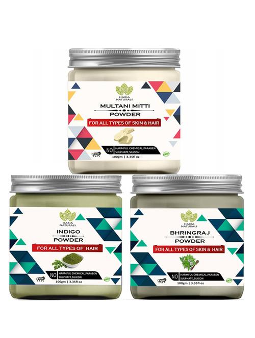 pack of 3 100% pure & natural powder combo - 18638100 - Very Small Image - 1