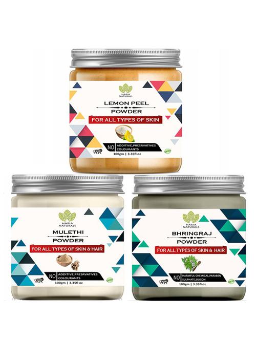 pack of 3 100% pure & natural powder combo - 18638102 - Very Small Image - 1