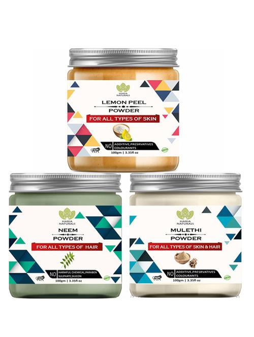 pack of 3 100% pure & natural powder combo - 18638110 - Very Small Image - 1