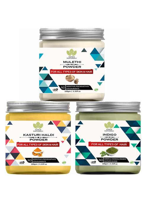 pack of 3 100% pure & natural powder combo - 18638111 - Very Small Image - 1