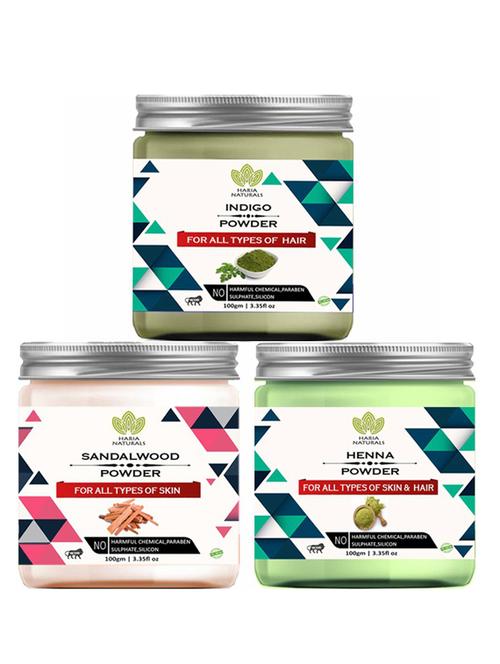 pack of 3 100% pure & natural powder combo - 18638117 - Very Small Image - 1