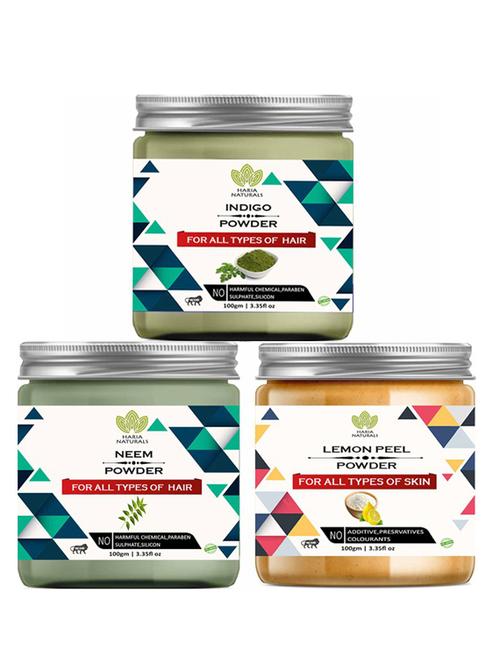 pack of 3 100% pure & natural powder combo - 18638138 - Very Small Image - 1