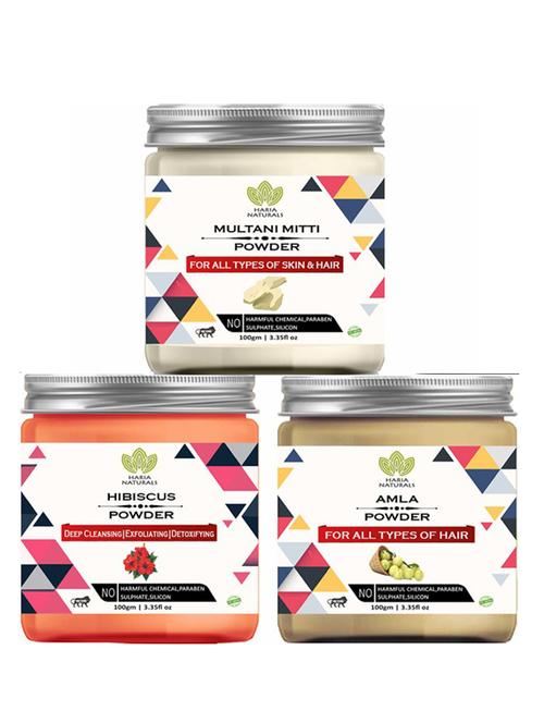 pack of 3 100% pure & natural powder combo - 18638142 - Very Small Image - 1