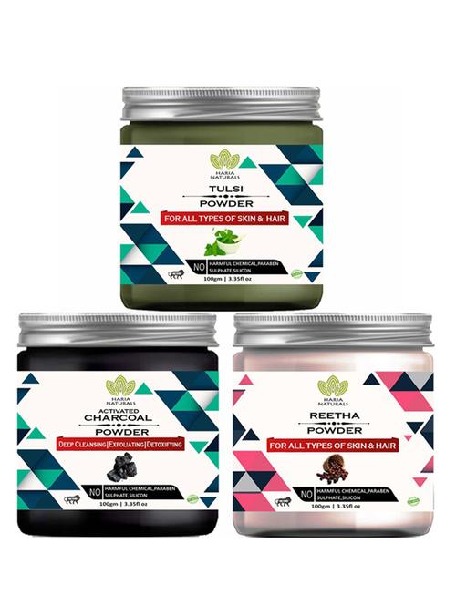 pack of 3 100% pure & natural powder combo - 18638147 - Very Small Image - 1