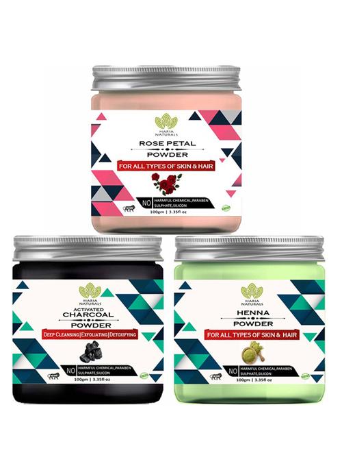 pack of 3 100% pure & natural powder combo - 18638151 - Very Small Image - 1