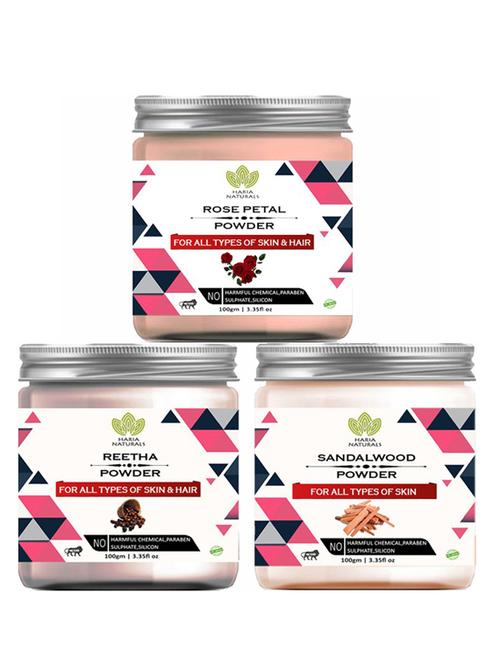 pack of 3 100% pure & natural powder combo - 18638154 - Very Small Image - 1