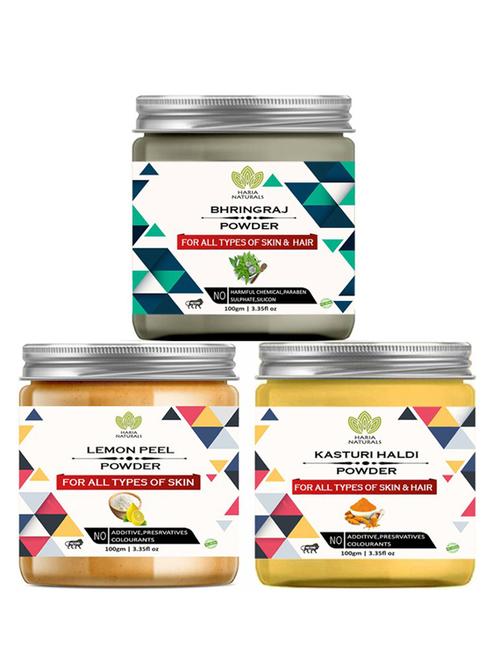 pack of 3 100% pure & natural powder combo - 18638161 - Very Small Image - 1