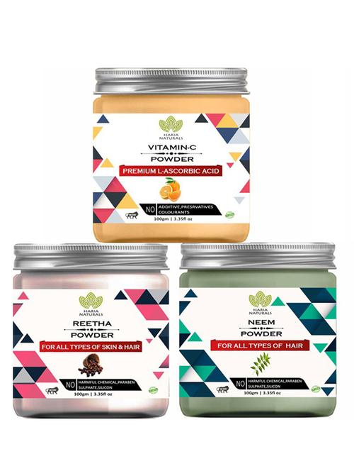 pack of 3 100% pure & natural powder combo - 18638162 - Very Small Image - 1