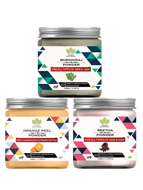 pack of 3 100% pure & natural powder combo - 18638166 - Very Small Image - 1