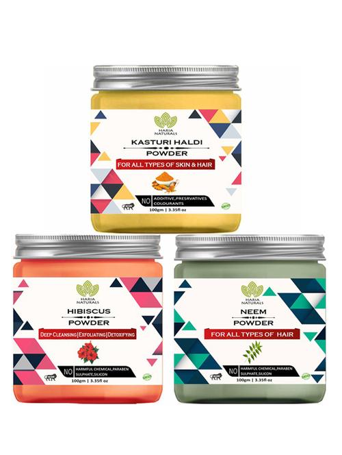 pack of 3 100% pure & natural powder combo - 18638167 - Very Small Image - 1