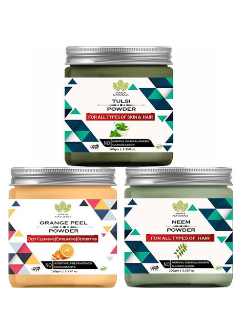 pack of 3 100% pure & natural powder combo - 18638177 - Very Small Image - 1