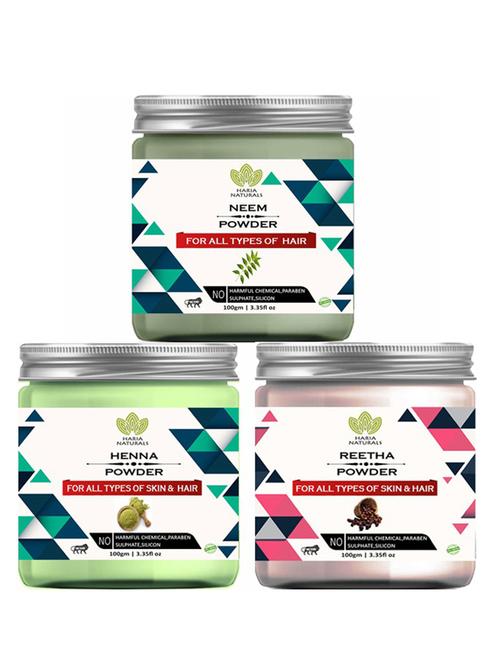 pack of 3 100% pure & natural powder combo - 18638187 - Very Small Image - 1