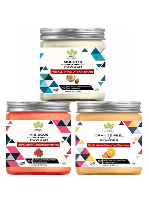 pack of 3 100% pure & natural powder combo - 18638200 - Very Small Image - 1