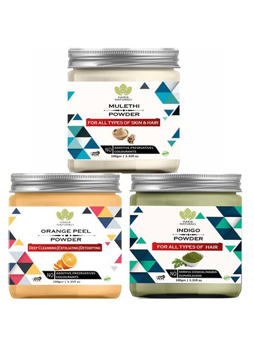 pack of 3 100% pure & natural powder combo - 18638203 - Very Small Image - 1