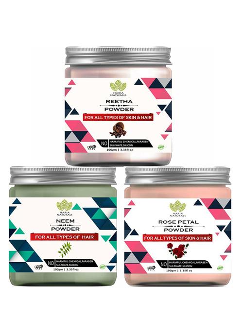 pack of 3 100% pure & natural powder combo - 18638211 - Very Small Image - 1