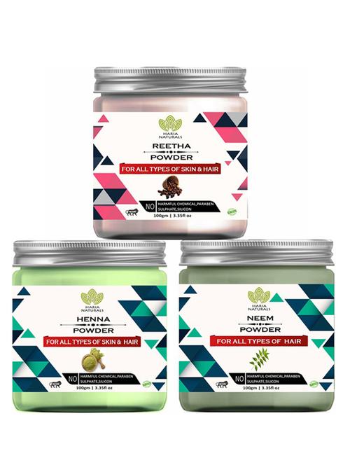 pack of 3 100% pure & natural powder combo - 18638216 - Very Small Image - 1