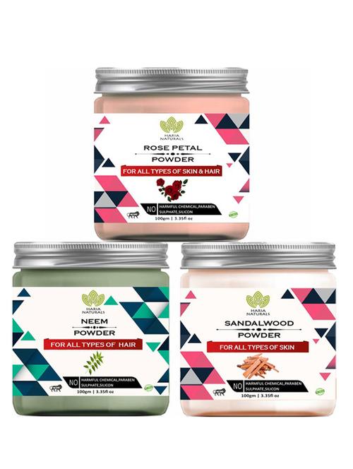 pack of 3 100% pure & natural powder combo - 18638220 - Very Small Image - 1