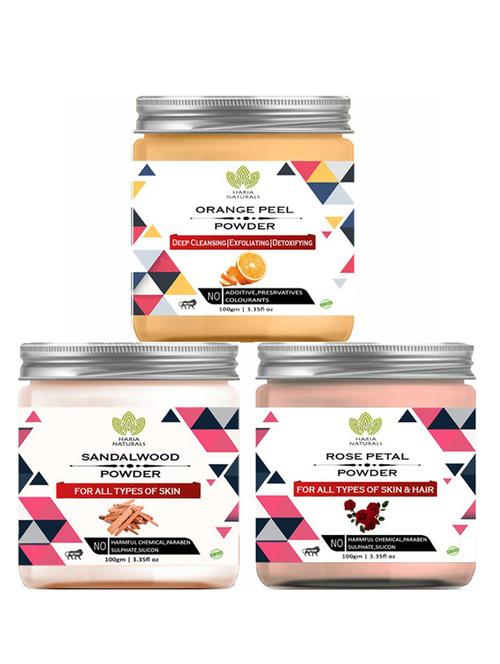 pack of 3 100% pure & natural powder combo - 18638231 - Very Small Image - 1