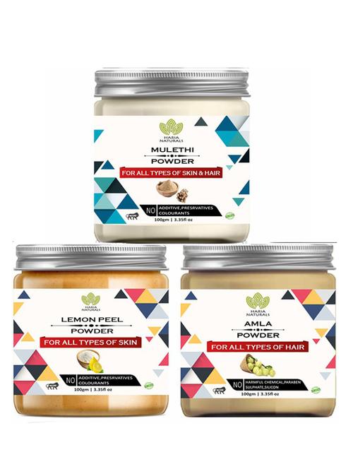 pack of 3 100% pure & natural powder combo - 18638252 - Very Small Image - 1