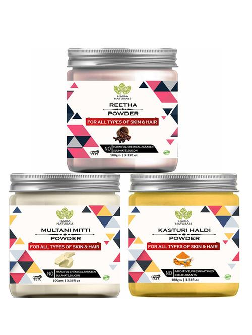 pack of 3 100% pure & natural powder combo - 18638260 - Very Small Image - 1