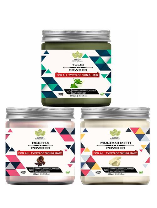 pack of 3 100% pure & natural powder combo - 18638288 - Very Small Image - 1