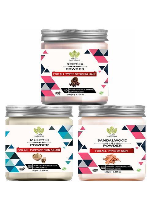 pack of 3 100% pure & natural powder combo - 18638295 - Very Small Image - 1