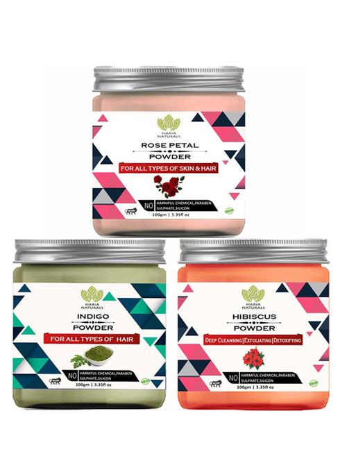 pack of 3 100% pure & natural powder combo - 18638297 - Very Small Image - 1