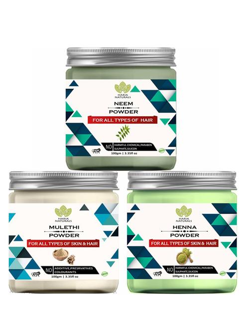 pack of 3 100% pure & natural powder combo - 18638300 - Very Small Image - 1