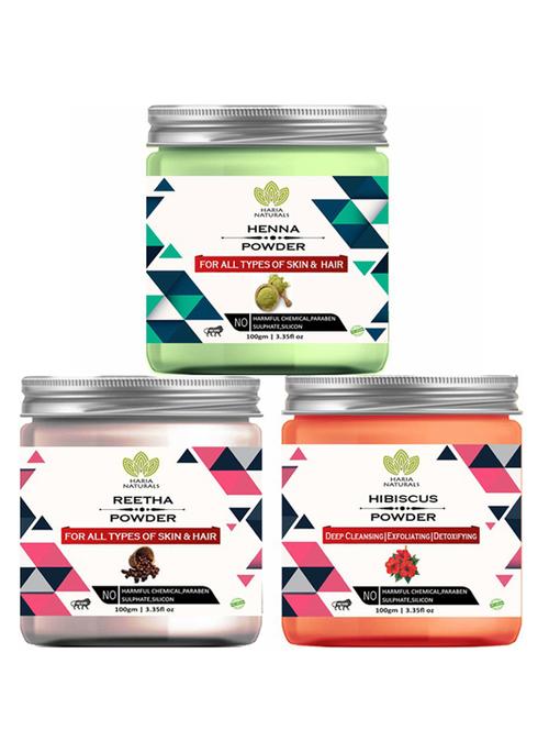 pack of 3 100% pure & natural powder combo - 18638313 - Very Small Image - 1