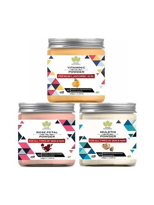 pack of 3 100% pure & natural powder combo - 18638936 - Very Small Image - 1