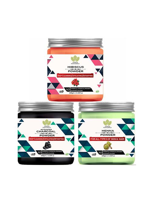 pack of 3 100% pure & natural powder combo - 18638943 - Very Small Image - 1