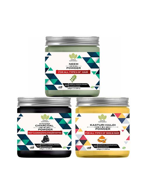 pack of 3 100% pure & natural powder combo - 18638947 - Very Small Image - 1