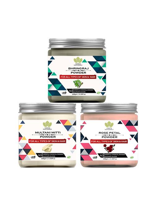 pack of 3 100% pure & natural powder combo - 18638953 - Very Small Image - 1