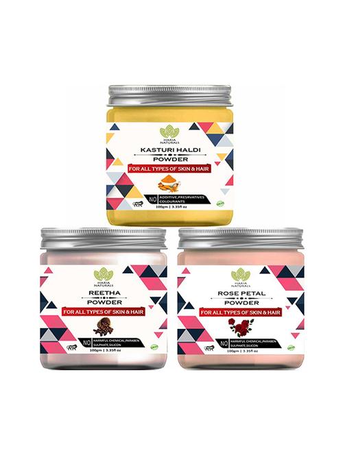 pack of 3 100% pure & natural powder combo - 18638958 - Very Small Image - 1
