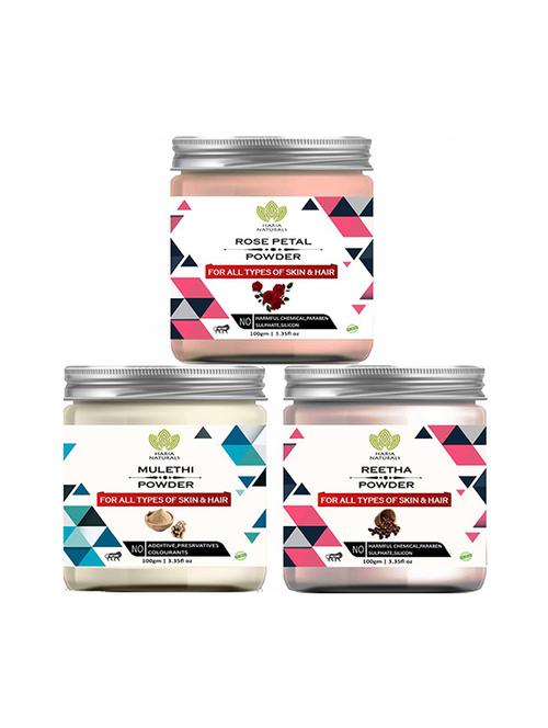pack of 3 100% pure & natural powder combo - 18638966 - Very Small Image - 1
