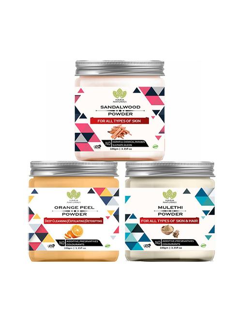 pack of 3 100% pure & natural powder combo - 18638968 - Very Small Image - 1