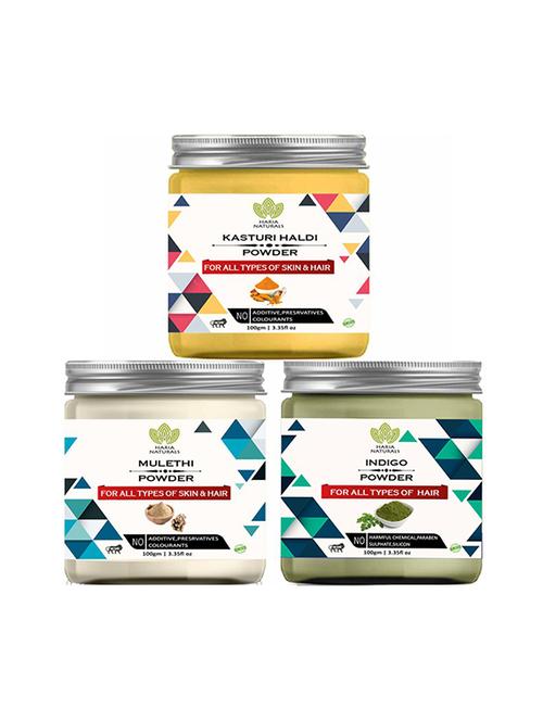 pack of 3 100% pure & natural powder combo - 18638970 - Very Small Image - 1